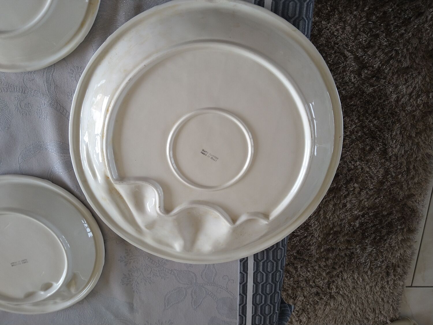 Paella fish service plates