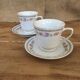 2 flowering tea cups