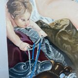 Painting oil on canvas female nude