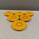 6 Rösti egg cups, Denmark, 1970s.