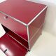 USM Haller "Ruby Red" – storage unit (as new condition)