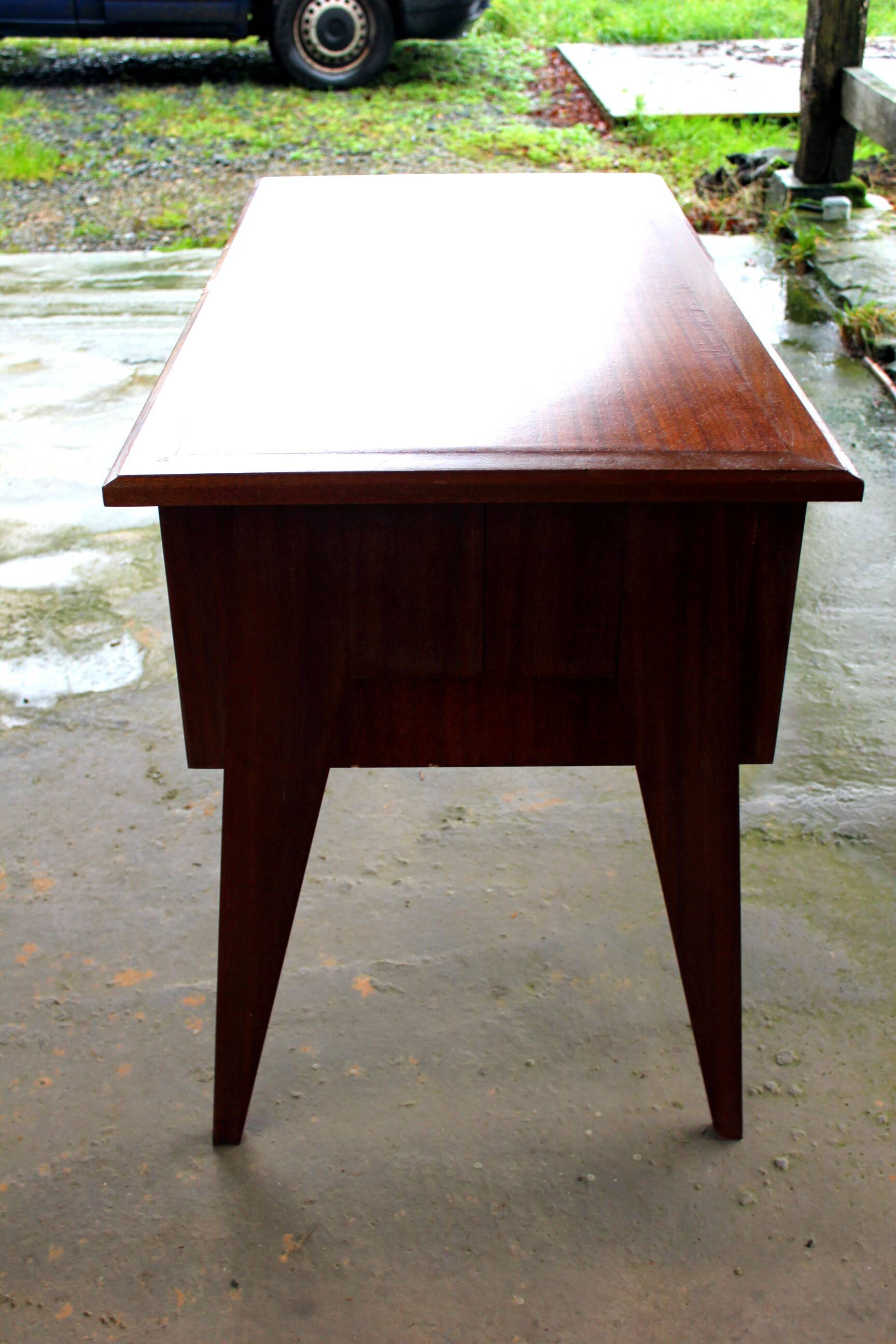 Scandinavian teak desk from the 60s, vintage design