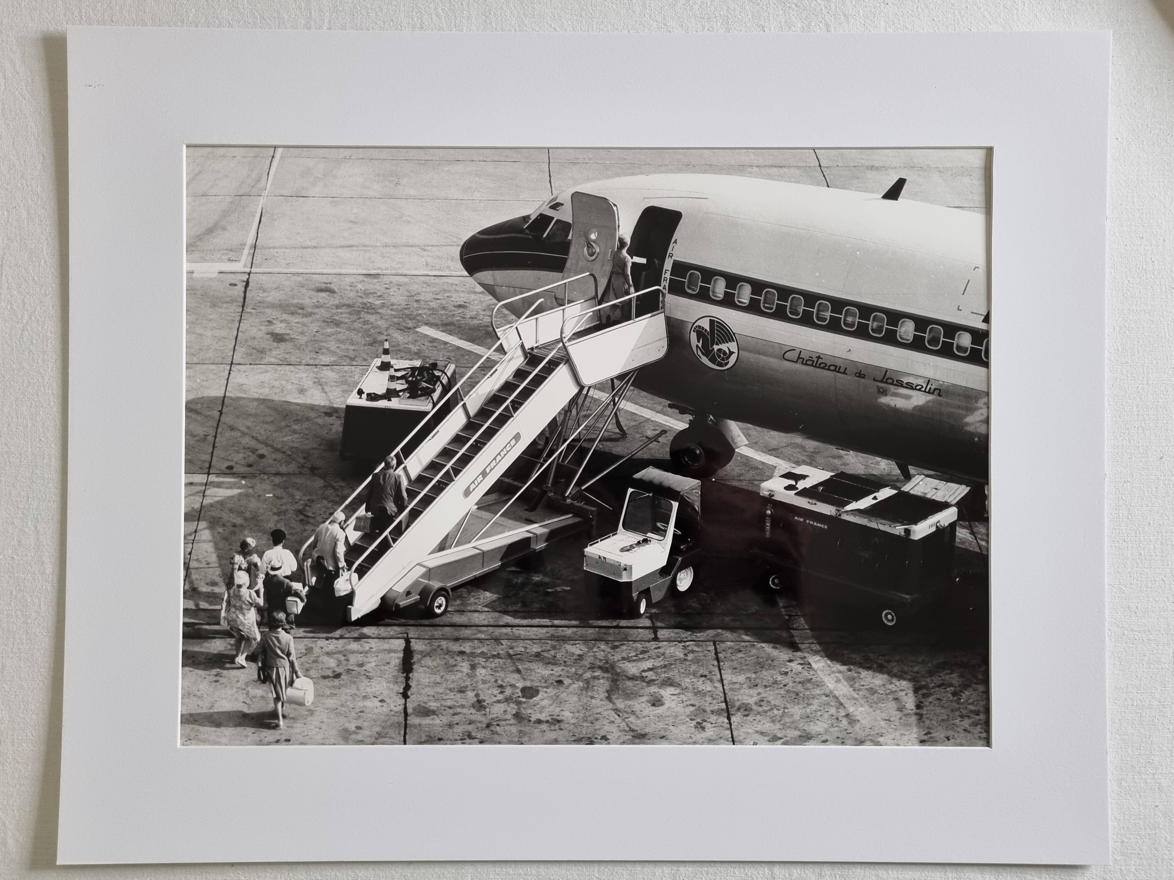 Photograph of Air France Caravelle "Château de Josselin" framed 53x43 cm