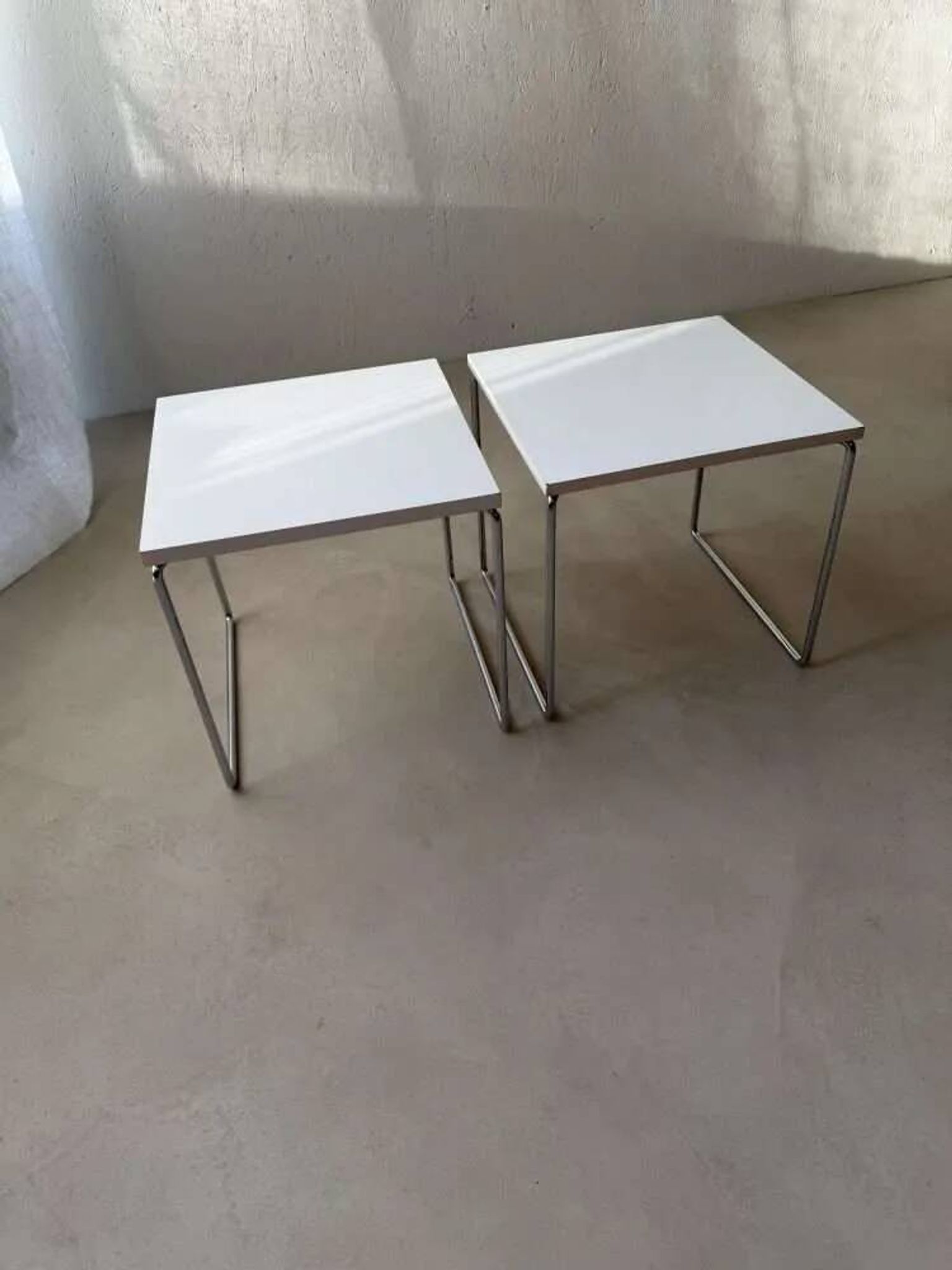 Brabantia side tables 1970s minimalist design