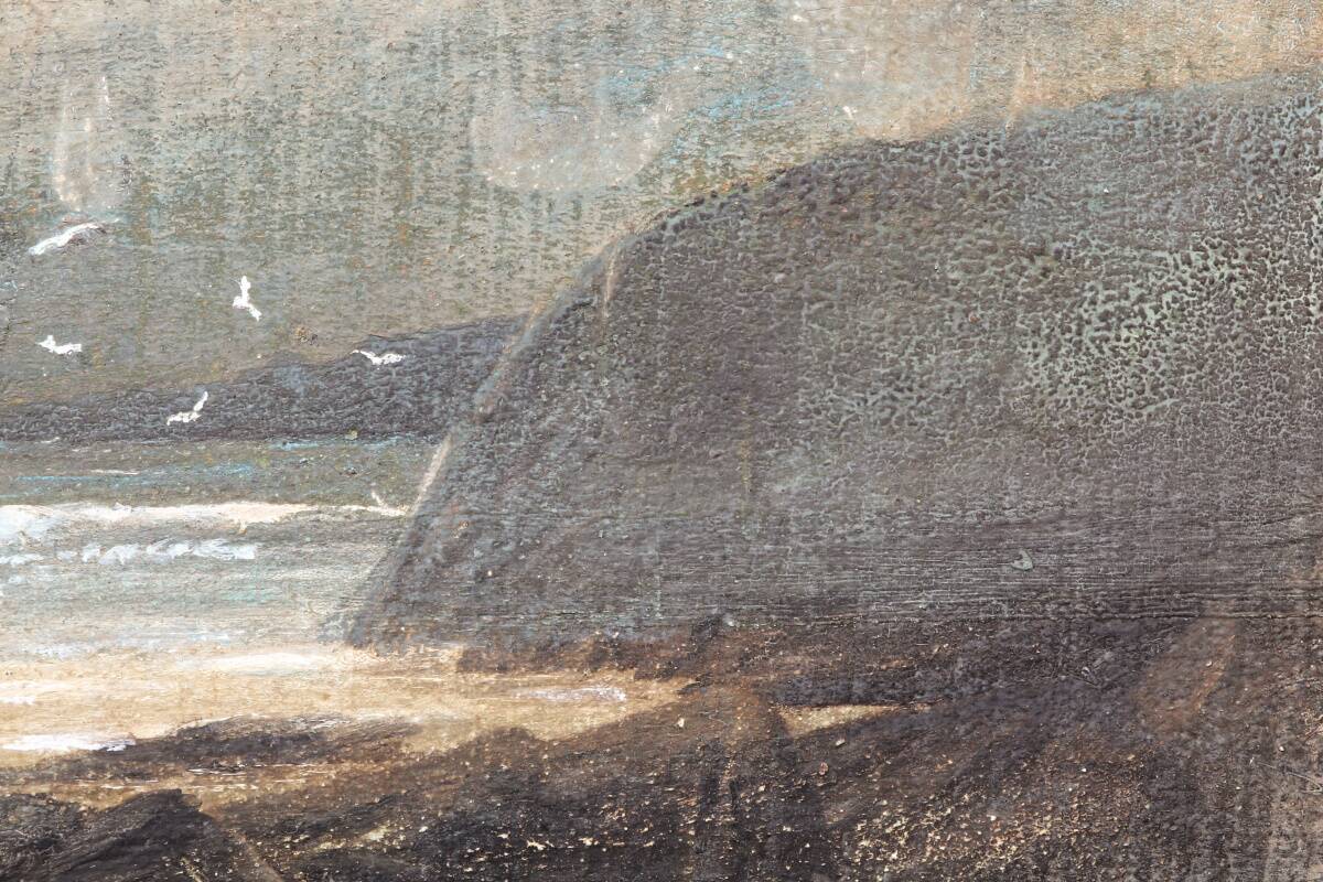 Marine painting, Northern school, around 1870.