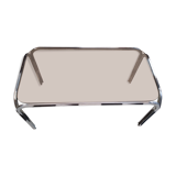 Vintage coffee table in glass and chrome