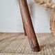 Petite sellette / tabouret ancien en bois brut