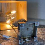Table lamp, metal and quartz