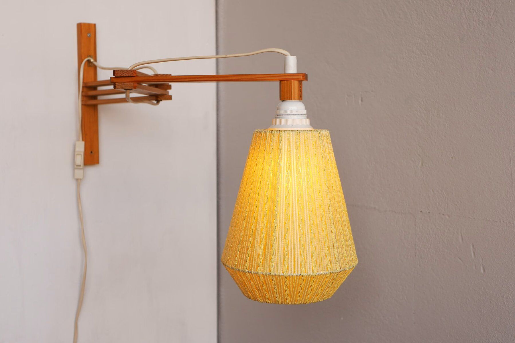 Mid-century modern Scandinavian accordion wall lamp from Ikea, 1970s