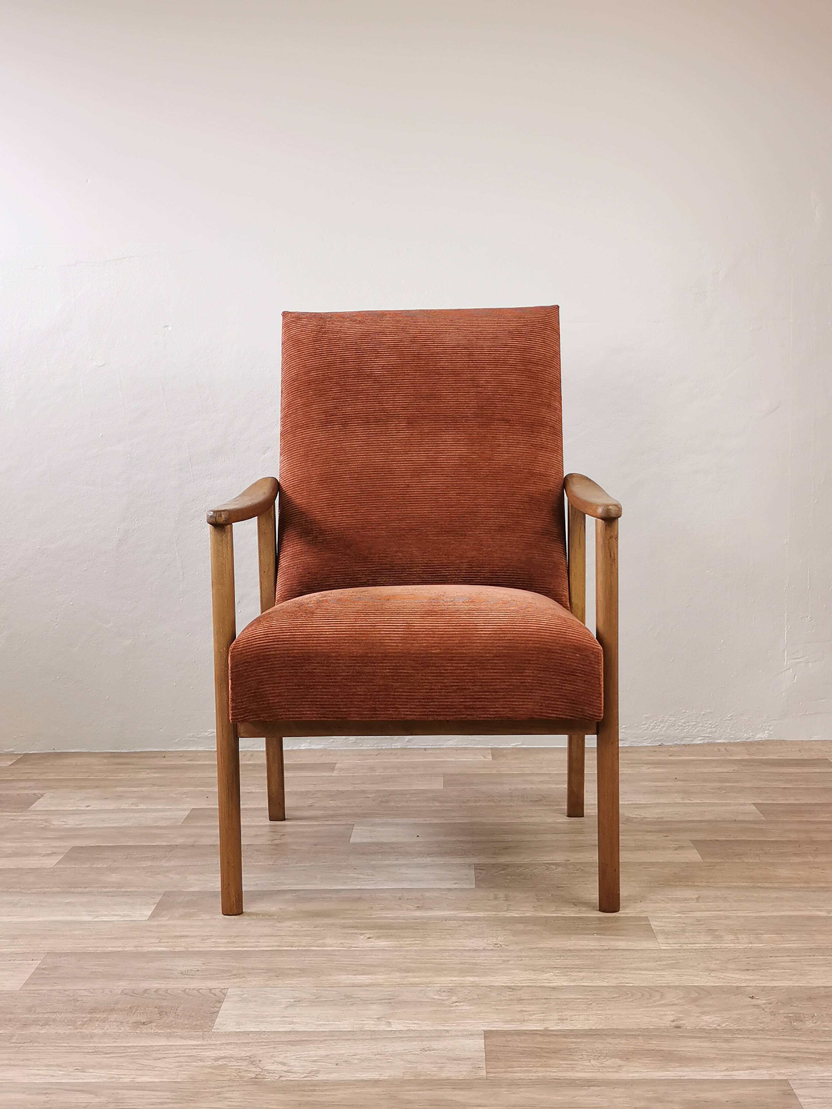 Vintage corduroy armchair