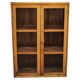1930s Czech Oak Glass Bookcase from a Baťa Factory