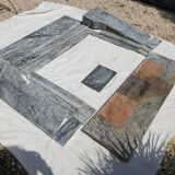 Napoleon III marble fireplace with modillions