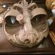 Wall sconce in glazed stoneware "alien head" by Joel Lurois in 1982