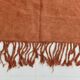 Kilim Turc Vintage Terracotta Uni, Tapis Naturel pour Salon et Chambre
