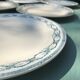 Lot of 6 flat plates Salins iron earth, 1930s