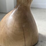 Solid wood side table (monoxyl) organic shape natural color