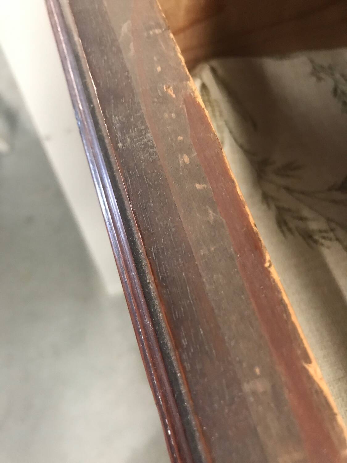 Drawer chest with marble top