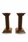Pair of oak candlesticks Meubelfabriek Oisterwijk 1960 Netherlands