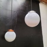Opaline glass ball pendant lights