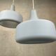 Suspensions opaline vintage – bleu pastel