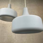 Suspensions opaline vintage – bleu pastel