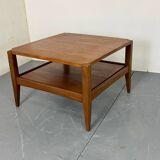 Table basse scandinave danoise en teck et formica, années 1950