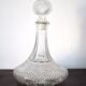 Carafe à vin en verre taillé diamant