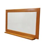Mirror in mahogany frame, Italian design, 1970s, production: Italy