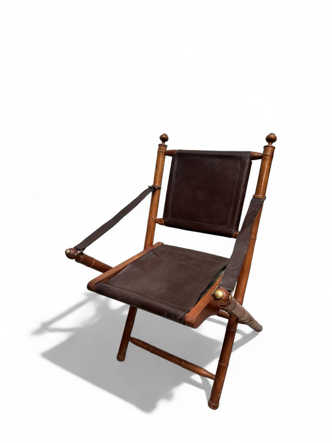 Paire de chaises coloniales faux bambous 1960’s