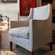 Pair of Vintage 1930s Art Deco High Back Armchairs