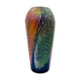 Vase en verre soufflé style art déco  V.M Delet