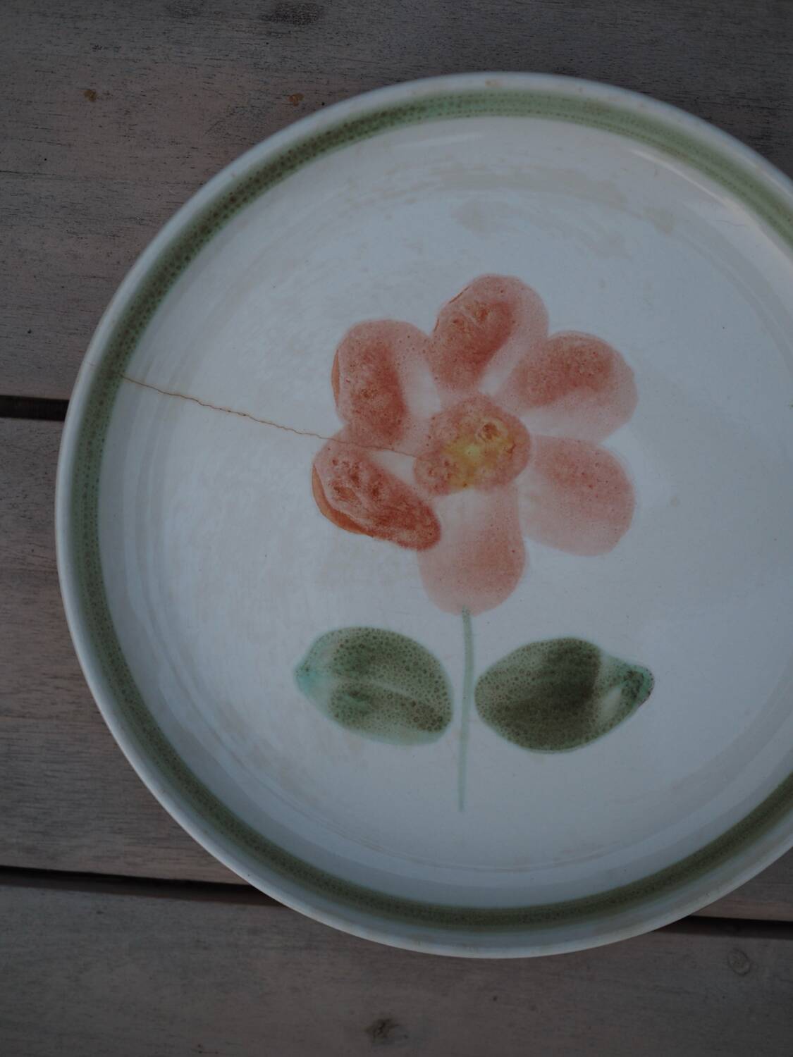 9 Sarreguemines plates, Régine model (Rare)