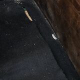 Very comfortable set of two vintage cowhide leather armchairs