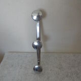 Chromed metal coat rack 3 circular hooks