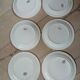 6 vintage Moulin des Loups dessert plates