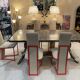 Maitland-Smith Tessellated Brown Marble Dining Table 1970s 1980s