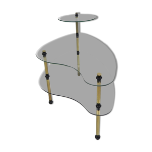 Etagere with 3 glass - 1950s