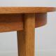 Vintage Scandinavian round dining table in teak - 110 cm - 1960s