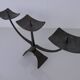 German Brutalist Iron Candleholder, 1960s