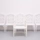 Chinese Chippendale Faux Bamboo Dining chairs set of 6