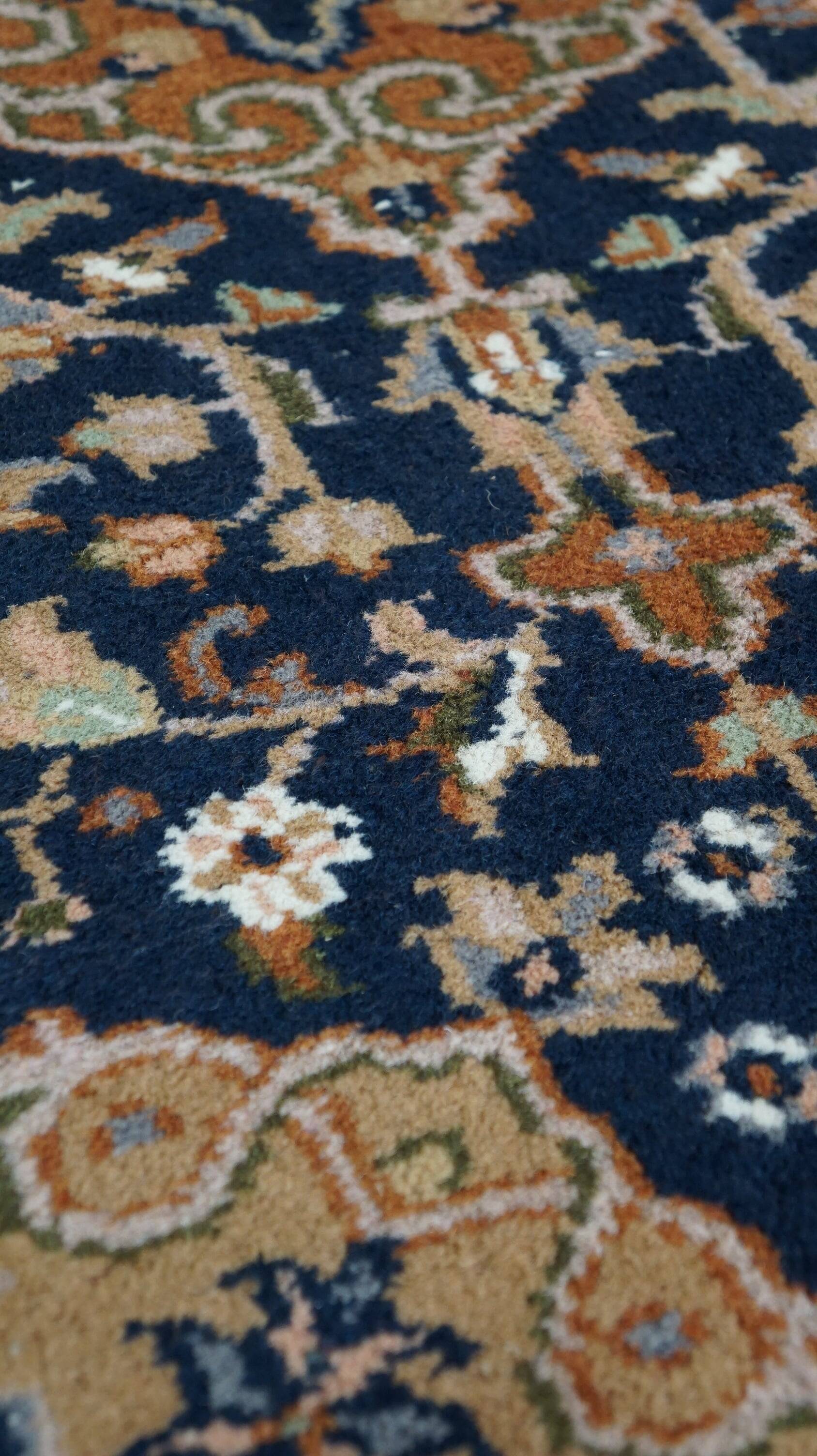 Persian rug 136x70 blue and brown