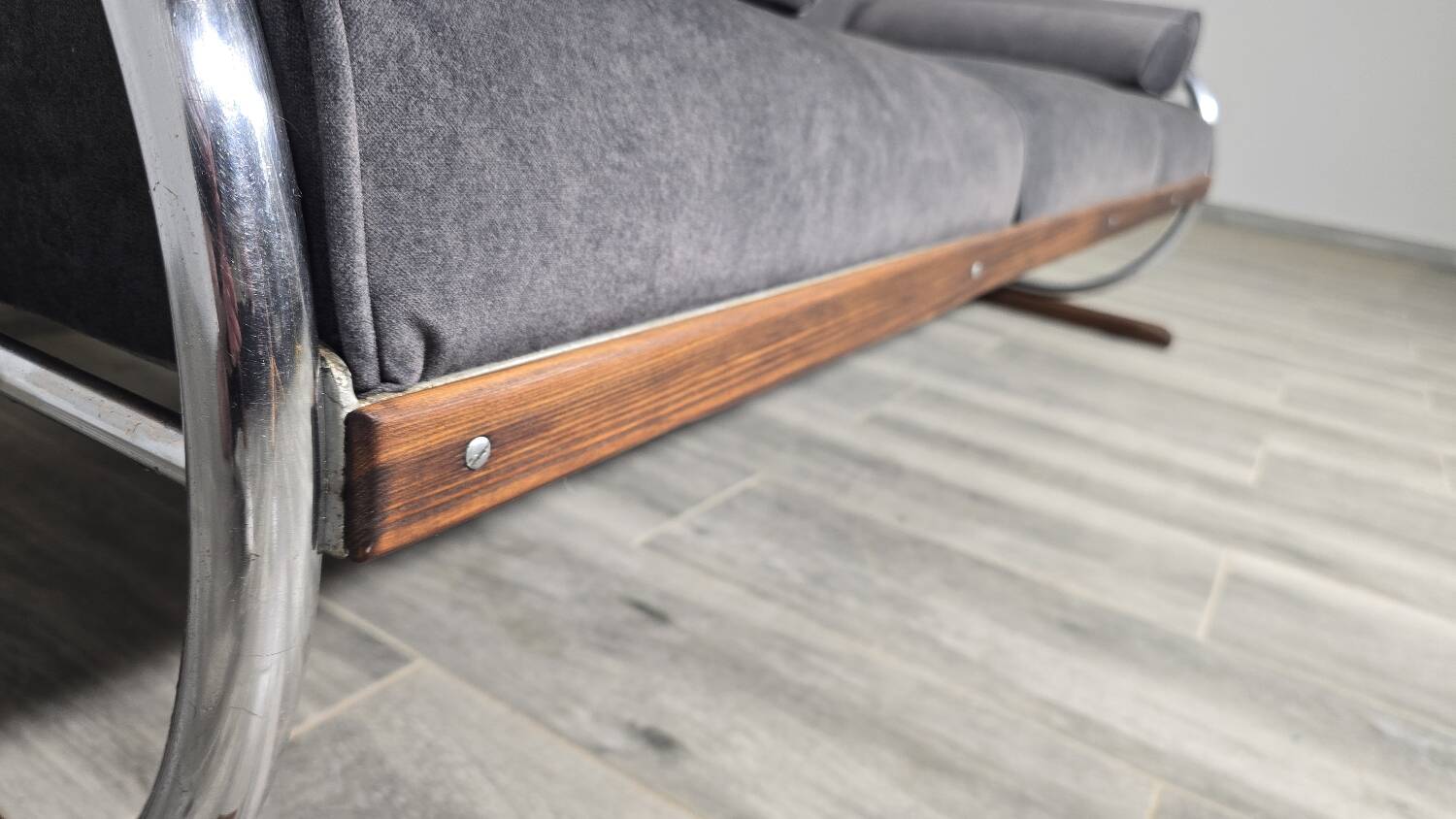 Bauhaus Chrome Sofa by Robert Slezak for Slezak Factories, 1930s