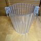 Vintage White Lucite Champagne Bucket FOUSSY Plexi + Metal Handles