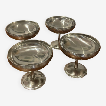 Stainless steel ice cream cups Guy Degrenne