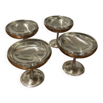 Stainless steel ice cream cups Guy Degrenne