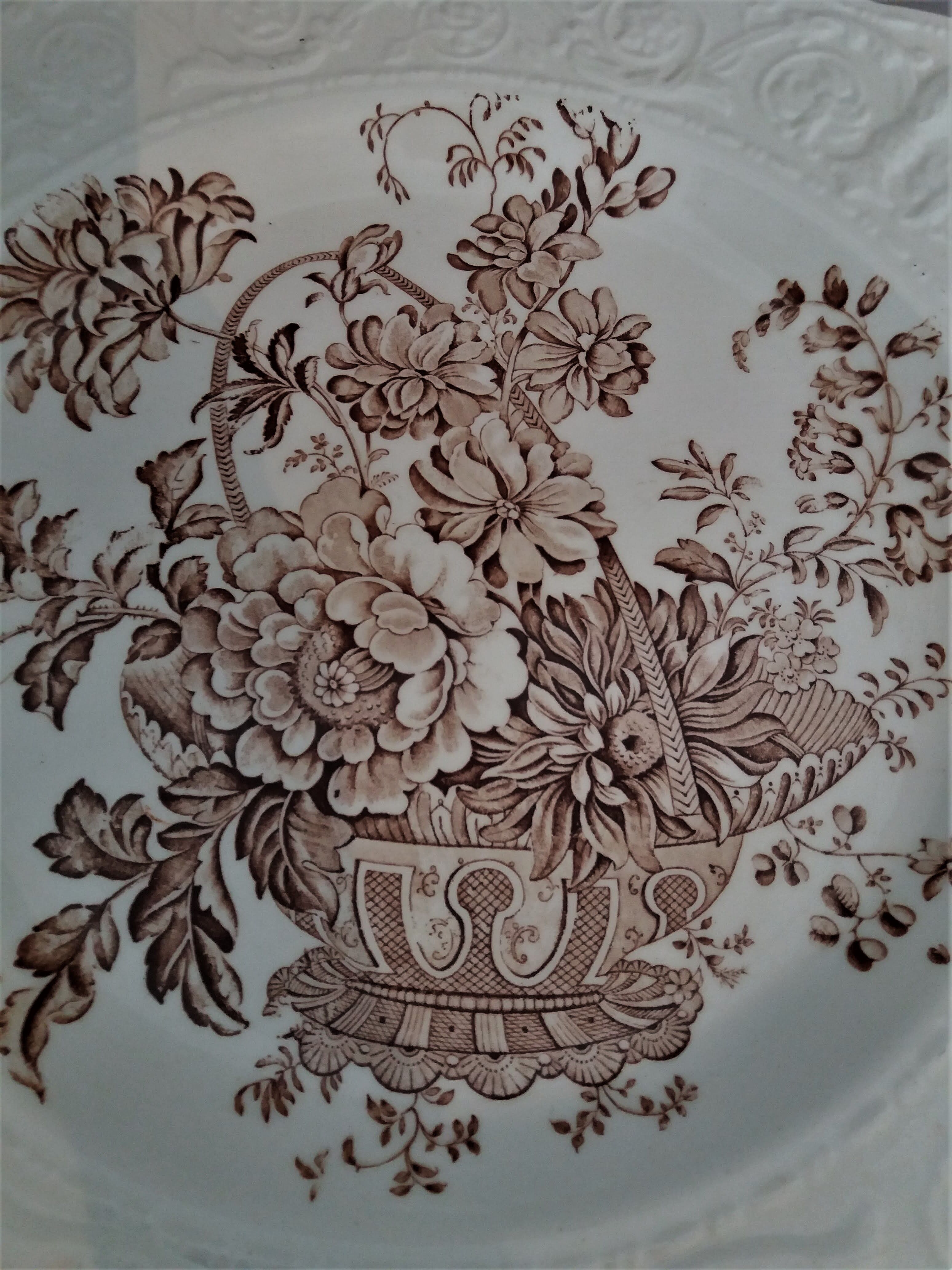 Crown Devon Staffordshire English earthenware square dish