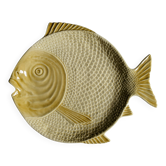 Plate barbotine fish attributed to Vallauris