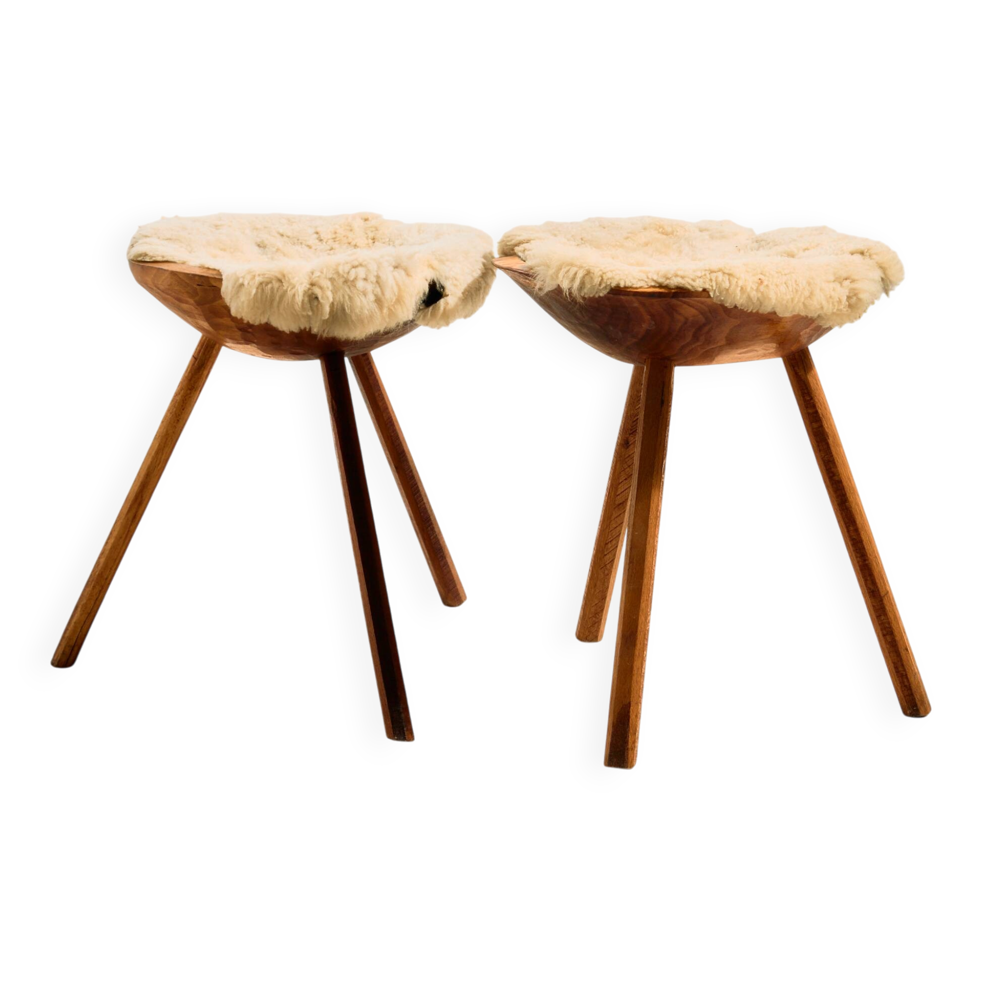 Tabouret de traite artisanal