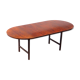 Oval extendable drop-leaf dining table, conference table made of high quality brazilian rio rosewood