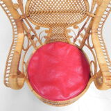 Emmanuelle chair, bamboo peacock throne